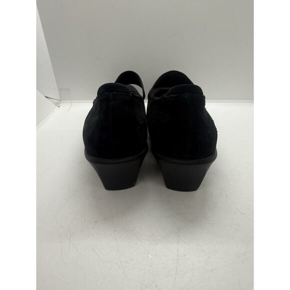 Wolky Women's Size 7.5 US 38 EU Mary Jane Walking Shoes Black Suede Platform - Picture 4 of 9